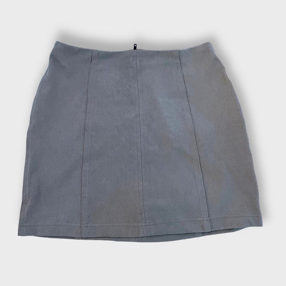 Blue High Waist Molly Green  Mini Skirt